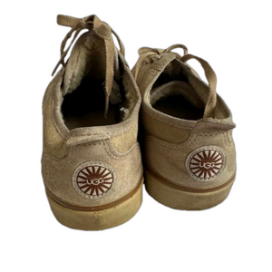 Unisex UGG Suede Lace-Up Sneakers - Size 7.5 US - Tan